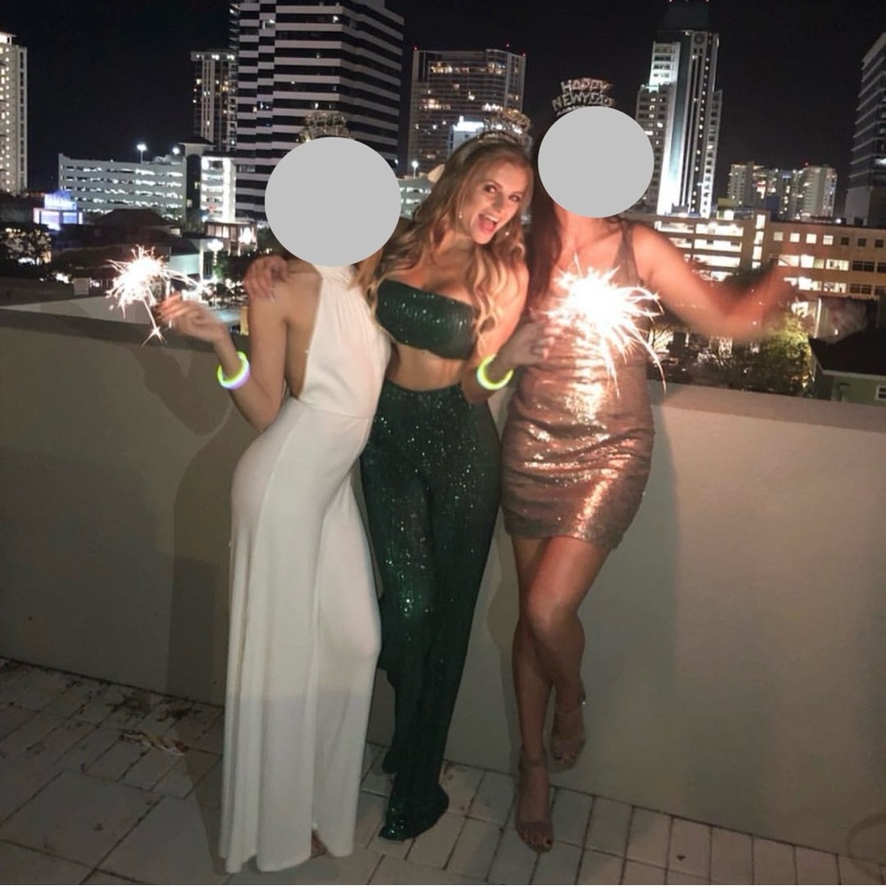 Sparkly Green Pant Co Ord